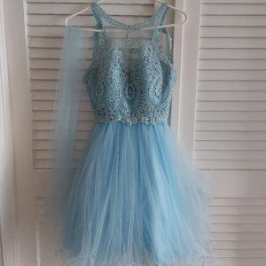 XS Dancing Queen Light Blue Dress